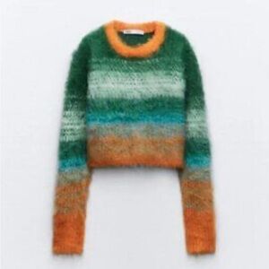 Brushed effect sweater by Zara. Worn twice. Warm and cozy.